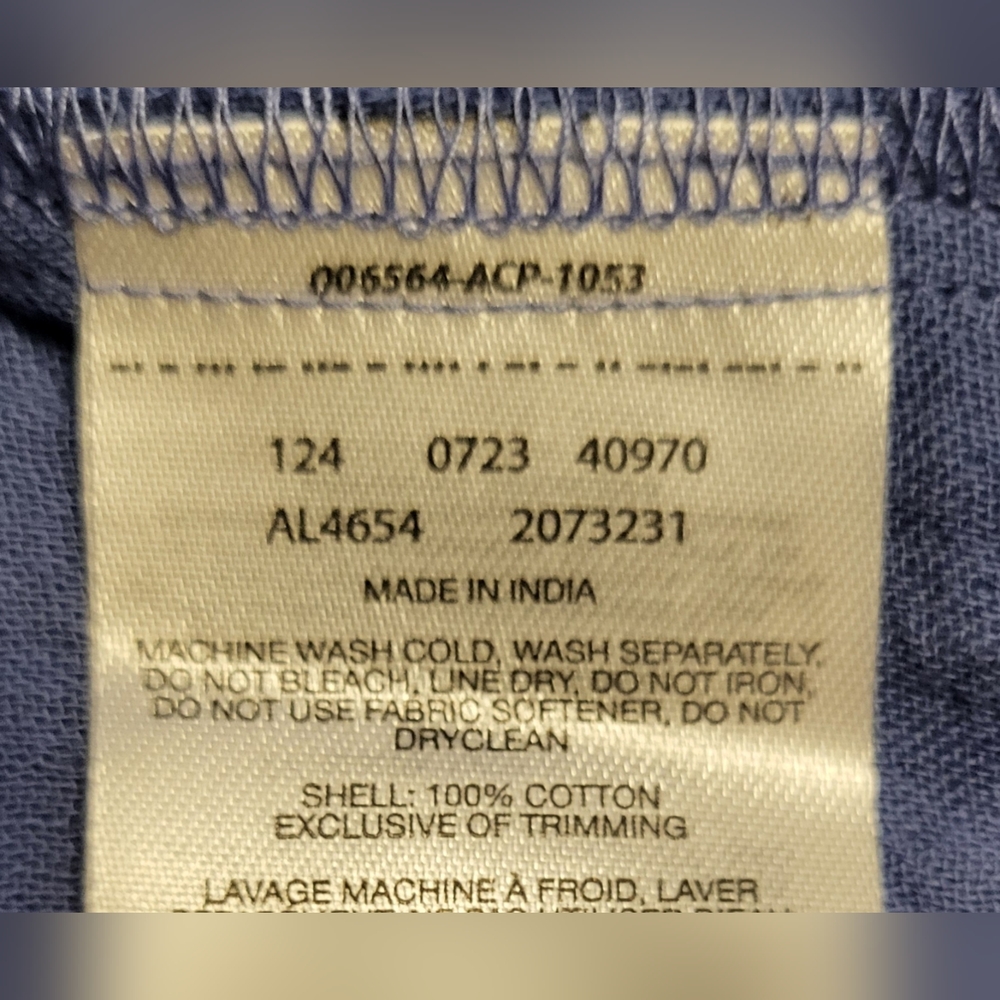 COLUMBIA Women's Holly Hideaway Breezy Short Sleeve Top - Size M - Blue - (NWT) - Picture 10 of 12